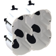 Hohlwanddose Quickbox ECON Pro 2x2 Ø83mm halogenfrei weiss