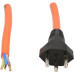 Anschlusskabel 3×1.5mm² 3m PUR Stecker T23 angespritzt orange