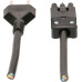 Anschlusskabel MH Kupplung AC 166 GBUF/315 Stecker T12 3m schwarz