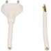Anschlusskabel MH Td 3x1.5mm² 5m weiss Stecker T12