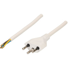 Anschlusskabel MH Td 3x1.5mm² 5m weiss Stecker T12