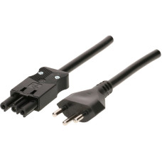 Anschlusskabel Max Hauri 3P 5m schwarz Kupplung AC166 Stecker T12