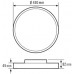 LED-Decken-/Wandleuchte ESYLUX SVENJA CL 450 30W 3000K 3100lm EO