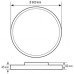 LED-Decken-/Wandleuchte ESYLUX SVENJA CL 600 48W 2700-6500K 5300lm DALI-2 EO