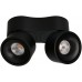 LED-Spot maxLUCE DOUBLE SHINE 2x12W 930 2x1100lm 2x36° matt schwarz