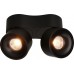 LED-Spot maxLUCE DOUBLE SHINE 2x12W 930 2x1100lm 2x36° matt schwarz