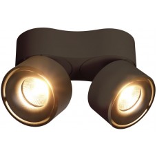 LED-Spot maxLUCE DOUBLE SHINE 2x12W 930 2x1100lm 2x36° matt schwarz