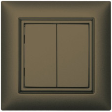 AP-RF-Taster ALADIN enocean EDIZIOdue 2-fach braun
