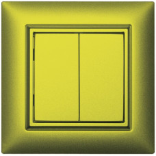 AP-RF-Taster ALADIN enocean EDIZIOdue 2-fach lemon