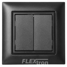 AP-RF-Taster ALADIN enocean EDIZIOdue 2-fach schwarz