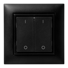 AP-RF-Taster ALADIN enocean EDIZIOdue 2-fach schwarz I/0