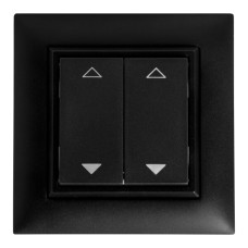 AP-RF-Taster ALADIN enocean EDIZIOdue 2-fach schwarz </>