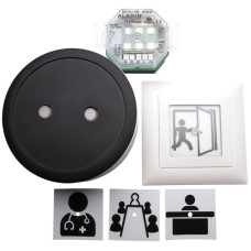 Eintrittsampel-Set 1 ALADIN mit Design-Pultsender + UP-Eintrittsampel / EnOcean