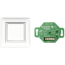 RF-Installationsset 3 ALADIN 1xTaster + 1xDimmaktor mit Eingang