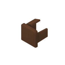 Abschlussplatte Niedax HKL braun für 18x17.5mm - 20 Stück
