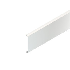 Deckel Niedax GK aus Stahl kanneliert reinweiss RAL 9010 - Länge 2m