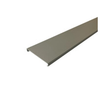 Kanaloberteil 130mm grau RAL 7030 - Länge 2m