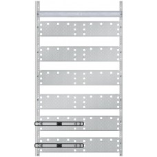 Mediafeld ABB für Kleinverteiler Leerschränke 2 feldrig 6 Reihen Bauhöhe 2