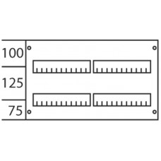 Verteiler-Abdeckung ABB 2-Reihen