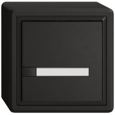 AP-Universaltaster EDIZIO.liv UNI SNAPFIX 12-48V ohne LED 1× 1-Tastenbedienung Papier schwarz GX