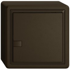 AP-Universaltaster EDIZIO.liv UNI SNAPFIX 12-48V ohne LED 1x 1-Tastenbedienung braun GX