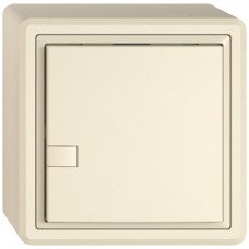 AP-Universaltaster EDIZIO.liv UNI SNAPFIX 12-48V ohne LED 1x 1-Tastenbedienung crema GX