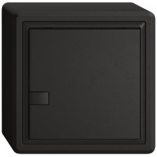 AP-Universaltaster EDIZIO.liv UNI SNAPFIX 12-48V ohne LED 1x 1-Tastenbedienung schwarz