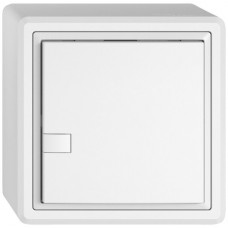 AP-Universaltaster EDIZIO.liv UNI SNAPFIX 12-48V ohne LED 1x 1-Tastenbedienung weiss GX.54.A