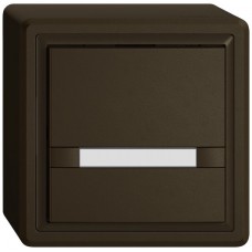 AP-Universaltaster EDIZIO.liv UNI SNAPFIX 12-48V ohne LED 1x 2-Tastenbedienung Papier braun