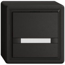 AP-Universaltaster EDIZIO.liv UNI SNAPFIX 12-48V ohne LED 1x 2-Tastenbedienung Papier schwarz GX