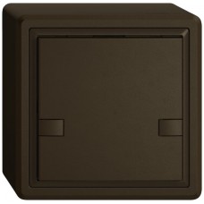 AP-Universaltaster EDIZIO.liv UNI SNAPFIX 12-48V ohne LED 1x 2-Tastenbedienung braun