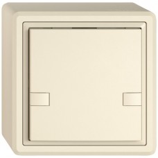 AP-Universaltaster EDIZIO.liv UNI SNAPFIX 12-48V ohne LED 1x 2-Tastenbedienung crema GX