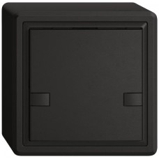 AP-Universaltaster EDIZIO.liv UNI SNAPFIX 12-48V ohne LED 1x 2-Tastenbedienung schwarz