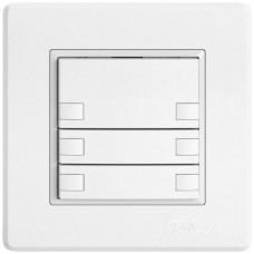 UP-Universaltaster EDIZIO.liv UNI SNAPFIX ohne LED 6x 1-Tastenbedienung weiss GMI A