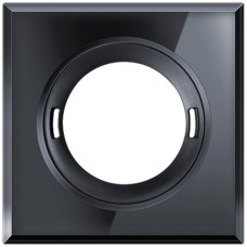 Abdeckung ESYLUX für Melder FLAT Glas glänzend quadratisch schwarz