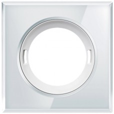 Abdeckung ESYLUX für Melder FLAT Glas glänzend quadratisch weiss