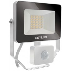 LED-Strahler ESYLUX AFL BASIC 10W 3000K 1000lm 148x58x160mm IP65 weiss