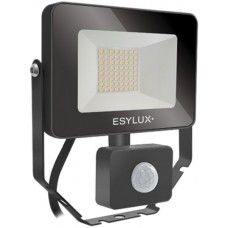 LED-Strahler ESYLUX AFL BASIC 10W 4000K 1000lm 148x58x160mm IP65 schwarz