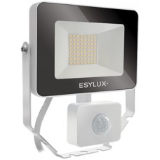 LED-Strahler ESYLUX AFL BASIC 10W 4000K 1000lm 148x58x160mm IP65 weiss