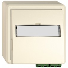 AP-FTTH-Dose EDIZIO.liv SNAPFIX LC APC Diamond F-3000 1 mittelstück crema