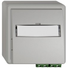 AP-FTTH-Dose EDIZIO.liv SNAPFIX LC APC Diamond F-3000 2 mittelstücke hellgrau