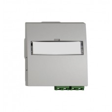 FTTH-Dose EDIZIO.liv SNAPFIX LC APC Diamond F-3000 2 mittelstücke hellgrau
