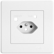 Abdeckset EDIZIO.liv für Fehlerstrom-Schutzsteckdose 96x96mm weiss GMI K