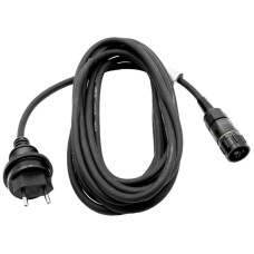 Anschlusskabel Gummi 10A 240V 2x1mm² Typ 11 2-polige Buchse 5m schwarz