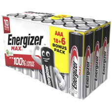 Batterie Energizer Max Alkali-Mangan 1.5V LR03 24 Stück