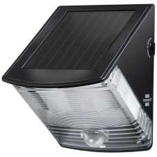 LED-Wandleuchte SOL 04 plus PIR 1W 85lm 6500K IP44 200x120x170mm schwarz