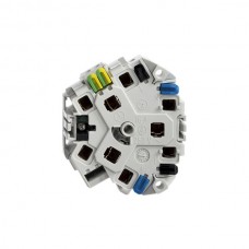 Steckdose,3xT23,Feller,LED blau Einsatz,FLF 6/5,16A,Steckklemme BSE Steckdose,3xT23,Feller,LED blau Einsatz,FLF 6/5,16A,Steckklemme BSE