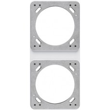 UP-Montageplatte 2x1 weiss Hager robusto 86x186mm