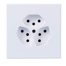 UP-Steckdose 3xT13 weiss Arteor 10A 92x92mm Steckklemme