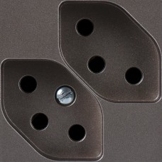 Steckdose,2xT13,10A magnesium Einsatz Arteor 49x49mm Steckklemme Steckdose,2xT13,10A magnesium Einsatz Arteor 49x49mm Steckklemme